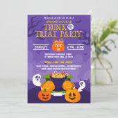 Invitation Trunk ou Treat Halloween (Debout devant)
