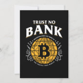 Invitation Trust No Bank Bitcoin BTC Cryptodevise Crypto Gi (Devant)