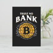 Invitation Trust No Bank Bitcoin BTC Cryptodevise Crypto Gi (Debout devant)