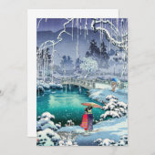 Invitation Tsuchiya Koitsu - Neige de printemps à Maruyama (Devant / Derrière)