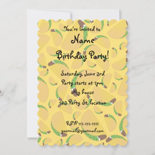 Invitation Ttacos jaunes (Devant)