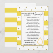 Invitation tu connais bien le jeu du baby shower de maman (Devant / Derrière)