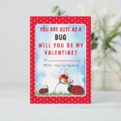 Invitation Tu es mignonne comme un chien de classe de la Sain (Debout devant)