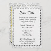 Invitation Tu es mon soleil. (Devant / Derrière)