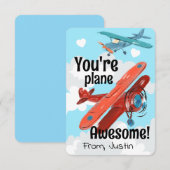Invitation Tu es un avion Saint-Valentin génial (Devant / Derrière)