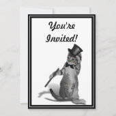 Invitation Tu me fais sentir comme Danser ! Tap Chat de danse (Devant)