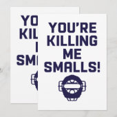 Invitation Tu me tues Smalls ! (Devant / Derrière)