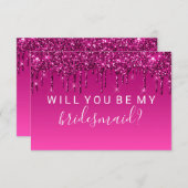 Invitation Tu seras ma maîtresse de Parties scintillant Magen (Devant / Derrière)