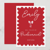 Invitation Tu seras ma proposition de demoiselle d'honneur ? (Devant / Derrière)