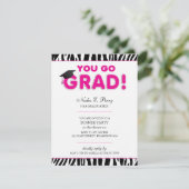 Invitation Tu vas à Grads Graduation (Debout devant)