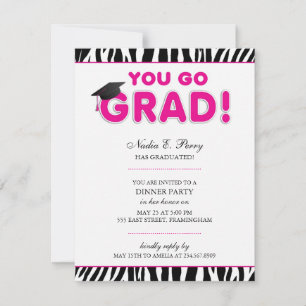 Invitation Tu vas à Grads Graduation
