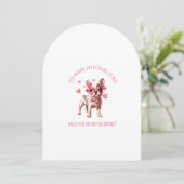 Invitation Tu veux tout dire pour moi, sois ma Saint Valentin (Debout devant)