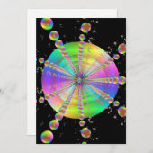 Invitation Tube bulle (Devant / Derrière)