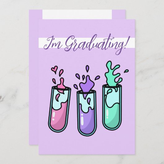 Invitation Tubes à essai turbulents (Devant / Derrière)