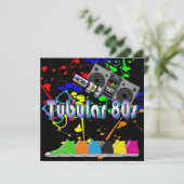 Invitation Tubulaire 80s (Debout devant)