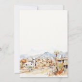 Invitation Tucson, Arizona Watercolor Landscape Engagement (Dos)