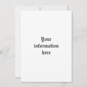 Invitation Tudor Rose (Dos)