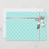 Invitation Tufred Blue Diamonds Pearls Princess 1er Anniversa (Dos)