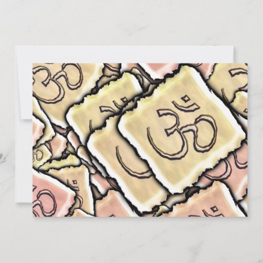 Invitation Tuile OM (Aum) d'émail (Dos)