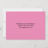 Invitation Tuliforme rose (Dos)