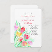 Invitation Tulip Bouquet (Devant / Derrière)