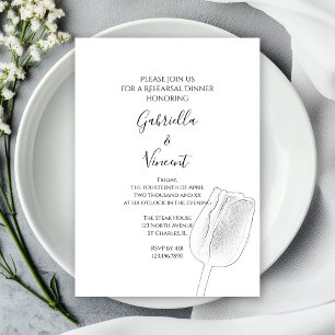 Invitation Tulip Croquis Dîner de répétition Mariage Invitati
