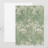 Invitation Tulip Motif (1875) Par William Morris (Devant / Derrière)