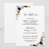 Invitation Tulip & Wildflower Nous Nous Aimons Encore Anniver (Devant / Derrière)