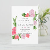 Invitation Tulipe de fleurs | FÊTE DES MARIÉES (Debout devant)