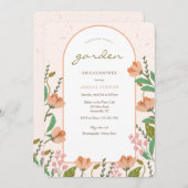 Invitation Tulipe de Printemps (Devant / Derrière)