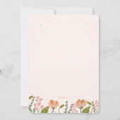 Invitation Tulipe de Printemps (Dos)