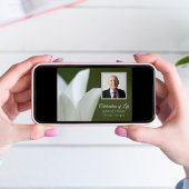 Invitation Tulipe du printemps blanc sur la célébration verte