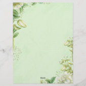 Invitation Tulipe jaune vibrant et Ranunculus Mariage Formel (Dos)