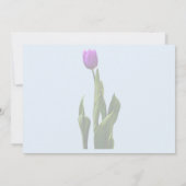 Invitation Tulipe Violette Simple (Dos)