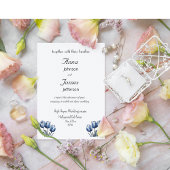 Invitation Tulipes dans Delft Blue personnalisable