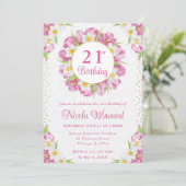 Invitation Tulipes d'aquarelle et jonquilles (Debout devant)