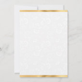 Invitation Tulipes d'aquarelle et jonquilles Mariage de couro (Dos)