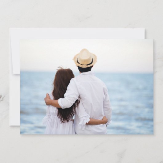 Invitation Tulipes d'aquarelle rose Enregistrer la date (Dos)