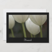 Invitation Tulipes de jardin blanches pour le brunch de lende (Devant)