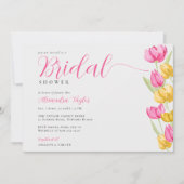 Invitation Tulipes de printemps Boho Chic Fête des mariées ro (Devant)