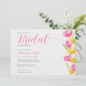 Invitation Tulipes de printemps Boho Chic Fête des mariées ro (Debout devant)