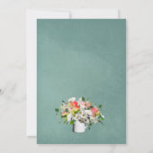 Invitation Tulipes de printemps et Roses | FÊTE DES MARIÉES T (Dos)