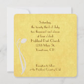 Invitation Tulipes et marguerites (Dos)