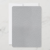 Invitation Tulipes gris et jaune sur la texture. (Dos)