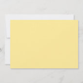 Invitation Tulipes Jaunes Ressort Mariage Floral (Dos)