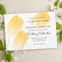 Tulipes Jaunes Ressort Mariage Floral
