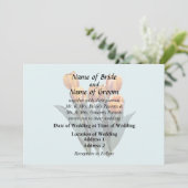Invitation Tulipes orange (Debout devant)