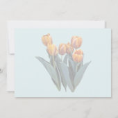 Invitation Tulipes orange (Dos)