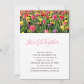 Invitation Tulipes Printemps Floraison (Devant)