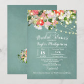Invitation Tulipes & Roses de printemps | Réception de mariag (Devant / Derrière)